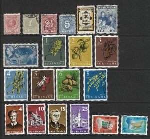 SURINAM Mint & Used Lot of 20 different stamps 2017 CV $18.00