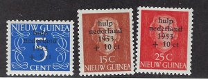 Netherlands New Guinea SC B1-B3 MNH F-VF SCV$36.00...Take a Look!