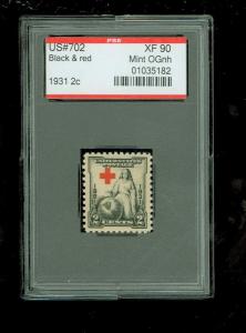 US # 702, 1931 Rotary Issue, PSE Graded XF 90, Mint OGnh