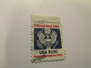 USA, stamp, Scott #O132, used, Official Mail, $1.00