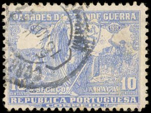 PORTUGAL Scott #RA10 F-VF USED - 1925 Muse of History with Tablet