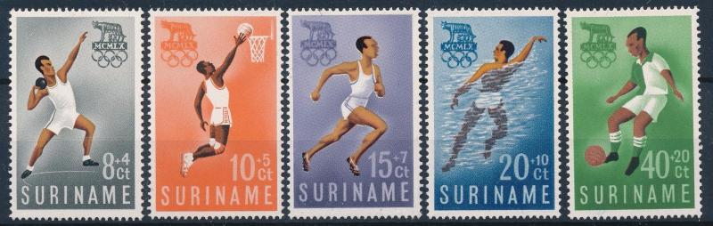 [63216] Suriname 1960 Olympic Games Rome - Basketball  Football  Swimming  MNH
