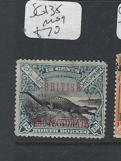 NORTH BORNEO (P2501B)   12C CROCODILE  BPE  SG 138  MOG