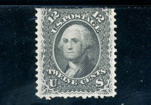 USAstamps Unused VF US Serie of 1867 Washington Scott 90 NG With E Grill