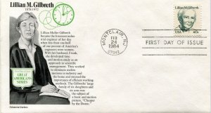 1868   40c Lillian M. Gilbreth,  Aristocrat First Day Cover