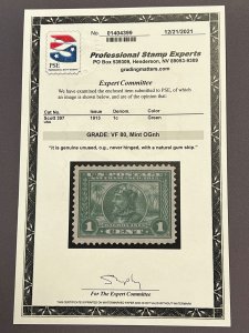 397, Balboa, Mint OGNH,  Cert, Very Fine