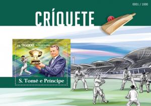 SAO TOME E PRINCIPE 2015 SHEET CRICKET SPORTS st15309b