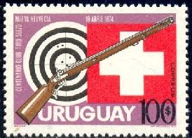 Centenary of the Swiss Rifle Association, Uruguay SC#877 MNH