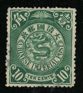 China 1898-1908, Imperial Chinese Post, Red, Green, 10c (TS-233)