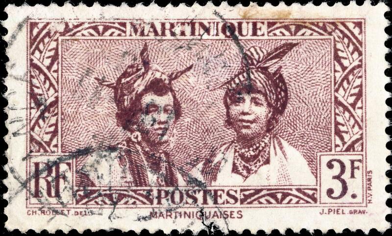 MARTINIQUE - 1933 - Yv.151 / Mi.151 3fr lilas - Obl. TB