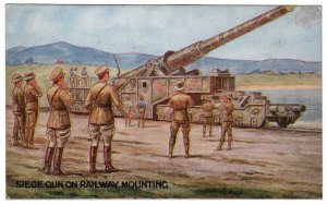 (I.B) Cinderella : National War Savings Postcard 1d (Siege Gun)