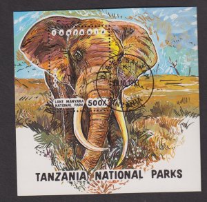 Tanzania   #1192  cancelled  1993   sheet   Lake Manyara National Park  500sh