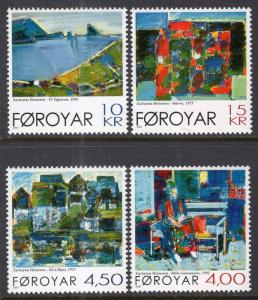 Faroe Islands 397-400 Paintings MNH VF
