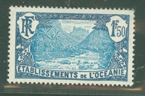 French Polynesia #52 Unused Single