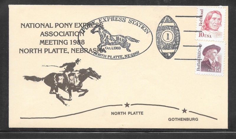 #2177 NAT. PONY EXPRESS MEETING NORTH PLATTE NE.  STA. OCT/1/1988 (A1302)