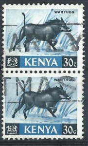 Kenya 1966 - 30c Warthog pair - SG24 used