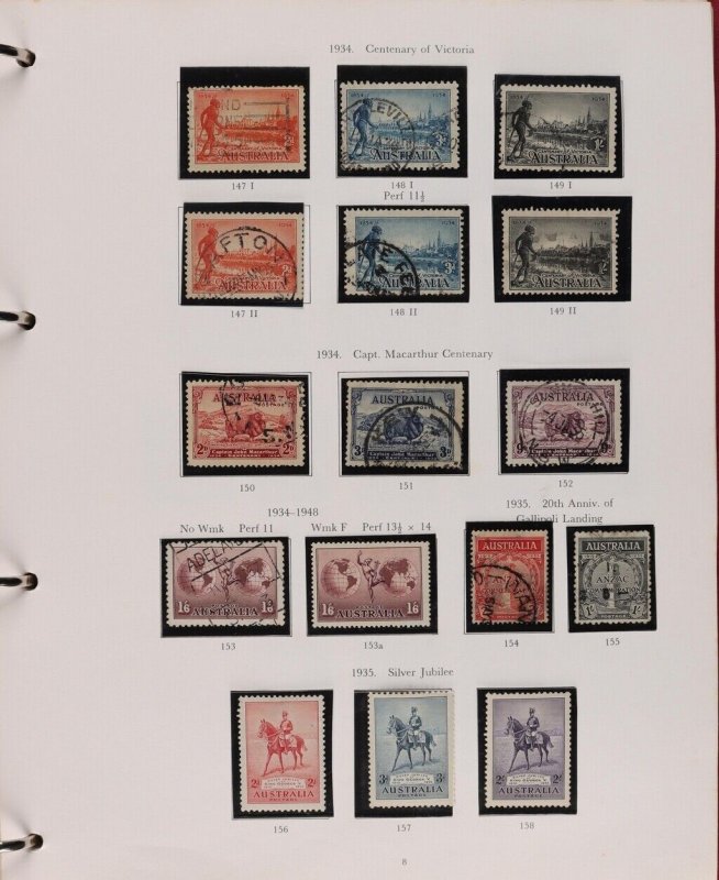 AUSTRALIA 1913-78 collection in SG illustrated album. listed retail $4100.