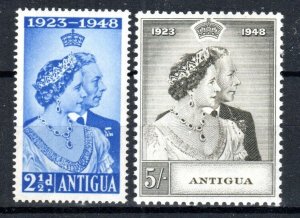 Antigua 1948 Royal Silver Wedding set SG 112-13 MNH ( 2 1/2d) /MH (5s)