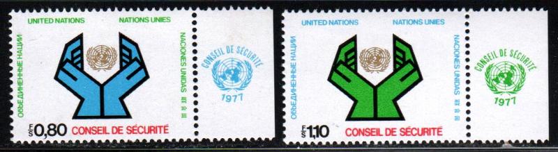 United Nations (Geneva) # 67-68 ~ Cplt Set 2 w/Label ~ Mint, NH~ cv 1.30