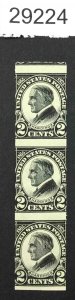 US STAMPS  #611 MINT OG NH STRIP LOT #29224