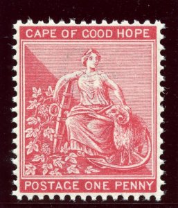 Cape of Good Hope 1884 QV 1d carmine-red superb MNH. SG 49a.