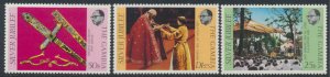 Gambia   SC# 345 - 347   MNH   QE II Silver Jubilee    see details/scans 