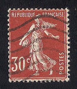 France #171 30C Red, Brown Stamp used F