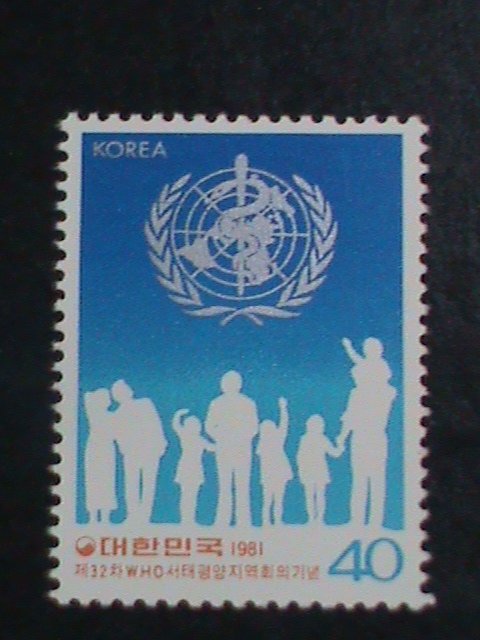 ​KOREA-1981-SC# 1273 WHO-32ND MEETING-WESTERN PACIFIC REGIONS  MNH STAMP-VF