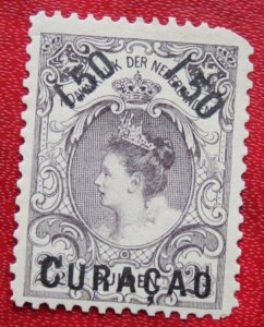 CURACAO 1901-1902 Queen Wilhelimina overprint MH Scott# 28