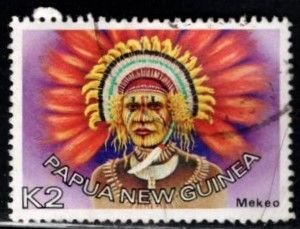 Papua New Guinea - #457 Headresses - Used