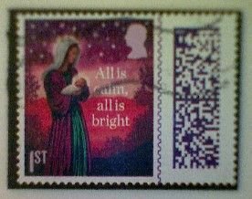 Great Britain, Stanley Gibbons 5101, used(o), 2023, Christmas: Angel, 1st-matrix