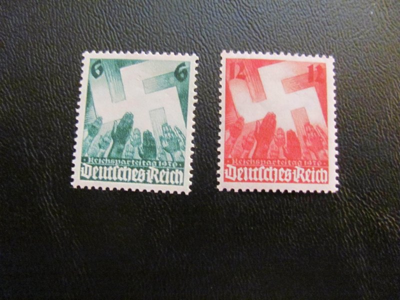 GERMANY 1936 MNH SC# 479-80 SWASTICA  SET $15 (113)