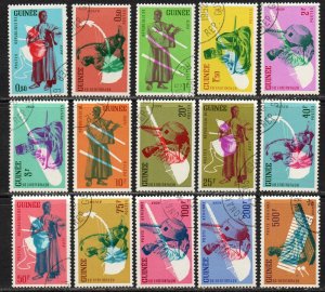 Guinea Sc #236-247, C32-C34 Used
