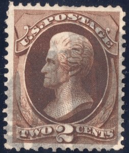 1870 2c used red brown Andrew Jackson,  SC146