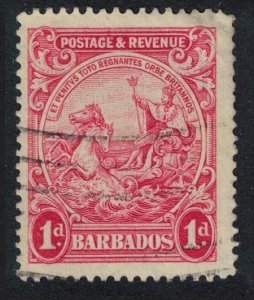 Barbados Inscr 'POSTAGE & REVENUE' 1d 1925 Canc SG#231