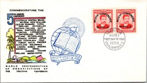 Philippines FDC 1956 - 5th Annual WCOPT Conference - 2x5c Stamp - Pair - F43134