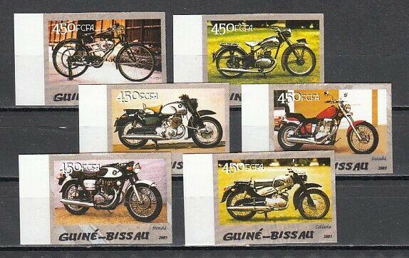 Guinea Bissau, 2005 issue. Motorcycles, IMPERF issue. 