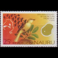 NAURU 1976 - Scott# 136 Reed Warbler 25c NH