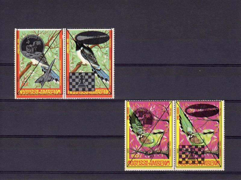 Timor (Ocussi-Ambeno) 1989 CONCORDE-Apollo 11-Chess-Halley'Comet (4) MNH