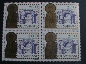 VATICAN 1984 SC#749-51 ST.DARAMUS AND THE CHURCH -MNH-BLOCK -4 VERY FINE