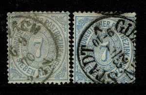 North German Confederation SC# 22 x 2, Used - S16196