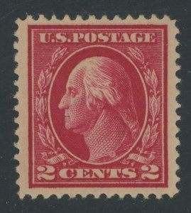 USA 406 - 2 cent perf 12 Dark Carmine - VF Jumbo Mint hinged