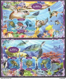 2020 Fauna Turtles Marine Life Reptiles 1+1 ** Ja577