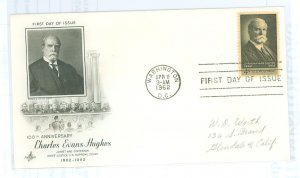 US 1195 1962 Charles Evans Hughes, pencil address