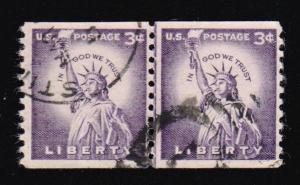 USA #1057  Line pair