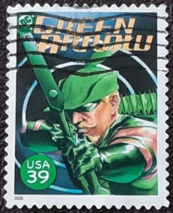 US Scott # 4084n; used 39c Green Arrow Cover from 2006; VF centering; off paper