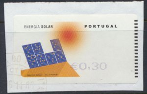 Portugal  Portugal 75c Solar Energy ATM Stamp see details and scan