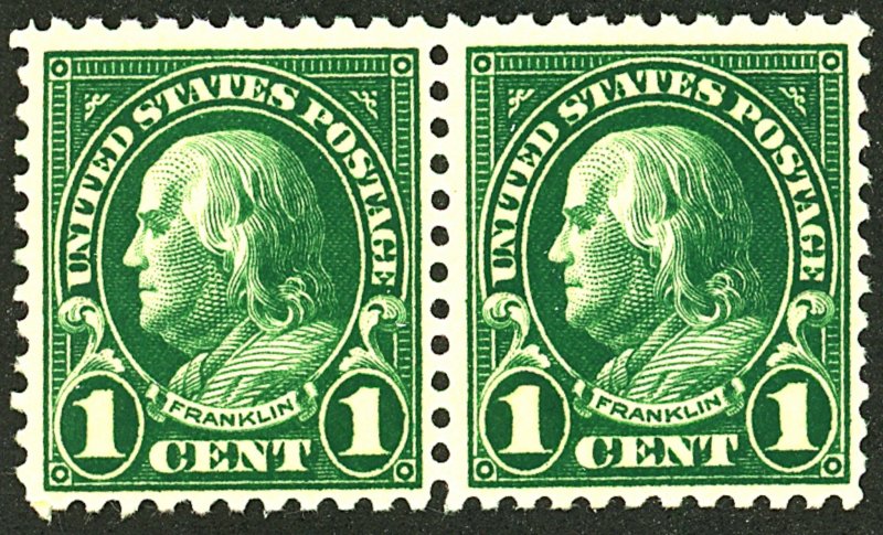 U.S. #552 MINT PAIR OG NH 