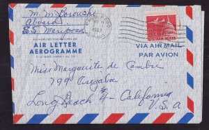 8c Jet Airmail #C64 on PO APPROVED AEROGRAMME PAGO PAGO 1963 mentions Tin Can Is