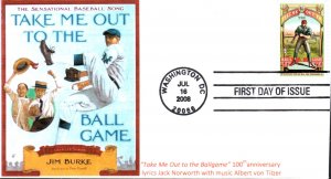 #4341 Take Me Out to the Ballgame GG FDC